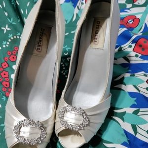 Silver heels size 9